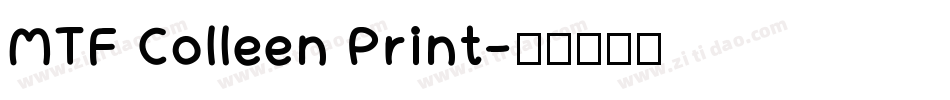 MTF Colleen Print字体转换